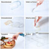 Tischfolie Tischschutz PVC Helltransparent Tischdecke 2mm Rund Kante abgeschrägt V-Kante 45°