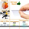 Durchsichtige Tischdecke transparent Tischfolie Tischschutzfolie Schutzfolie 140cm Breite
