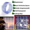 PVC Streifenvorhang Lamellen B-30cm Streifen Stärke-3mm für Tor und Druchgang Helltransparent