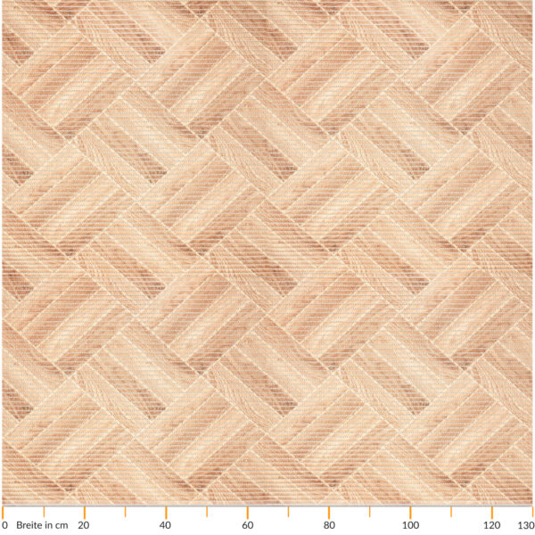 Badematte Weichschaummatte Parkett Holz Dunkelbeige Breite 130cm Badvorleger Meterware – 100x130cm