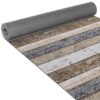 Küchenläufer Küchenteppich pflegeleicht – Wood Industry Holz Braun Breite 65cm – RUND 65cm