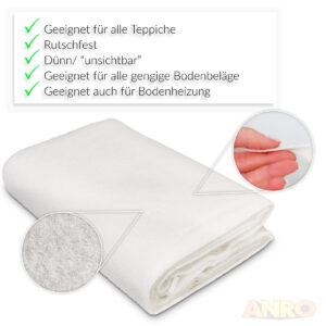 Antirutsch Teppichunterlage Antirutschunterlage Rutschmatte Anti Rutsch  Matte Teppichunterlage, REDOM, (4er Set 10x10cm Antirutsch Matte Teppich  Greifer zuschneidbar, 4-St., Universal Teppichstopper Rutsch Stop Teppich  Unterlage Antirutschmatte), für