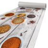 Küchenläufer isolierend Boden Läufer abwaschbar Textil + PVC rutschfest Gewürze Mehrfarbig 50cm Breit – 100cm