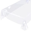 Durchsichtige Tischdecke transparent Tischfolie Tischschutzfolie Schutzfolie 140cm Breite – 100x140cm, Schnittkante