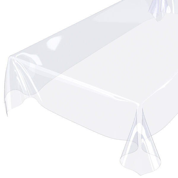 Durchsichtige Tischdecke transparent Tischfolie Tischschutzfolie Schutzfolie 140cm Breite – 100x140cm, Schnittkante