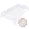 Durchsichtige Tischdecke transparent Tischfolie Tischschutzfolie Schutzfolie 140cm Breite – 100x140cm, Schnittkante