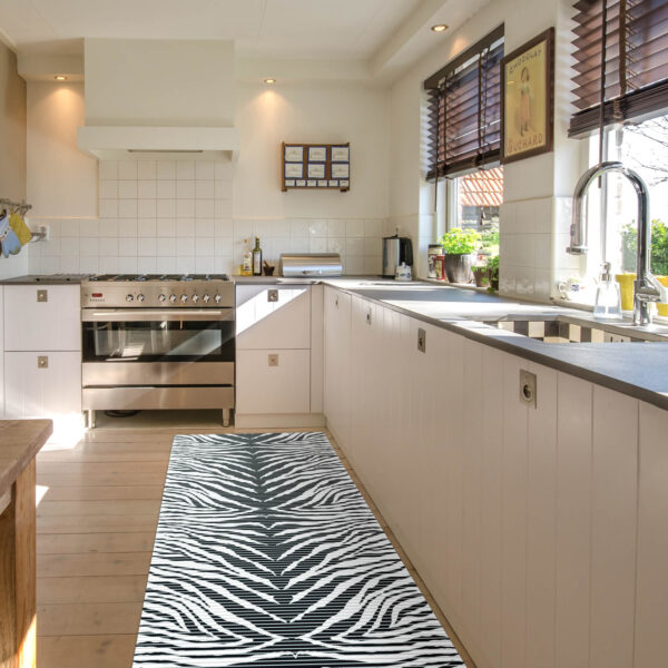 Weichschaummatte Badematte Schaummatte Bad Zebra Muster Breite 65cm Meterware – 100x65cm