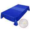 Wachstuch Wachstuchtischdecke abwaschbare Tischdecke Uni Dunkelblau Einfarbig Glanz – 100x140cm, Schnittkante