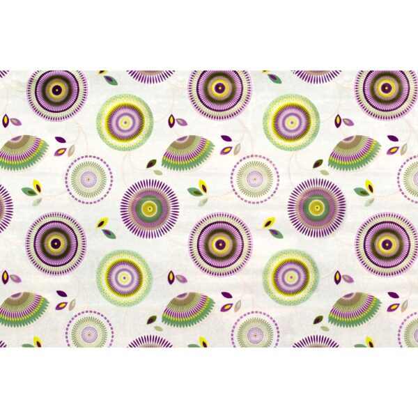 Transparente Tischdecke Tischschutzfolie durchsichtige Tischdecke Retro Juma MXA41 – 260x140cm, Schnittkante