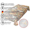 Tischdecke Jagt Wild Jäger Motiv Holz Fotoprint abwaschbar Wachstuch Wachstuchtischdecke – 100x140cm, Schnittkante