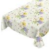 Tischdecke Blumen Straus Grün abwischbar Wachstuch Wachstuchtischdecke – 100x140cm, Schnittkante