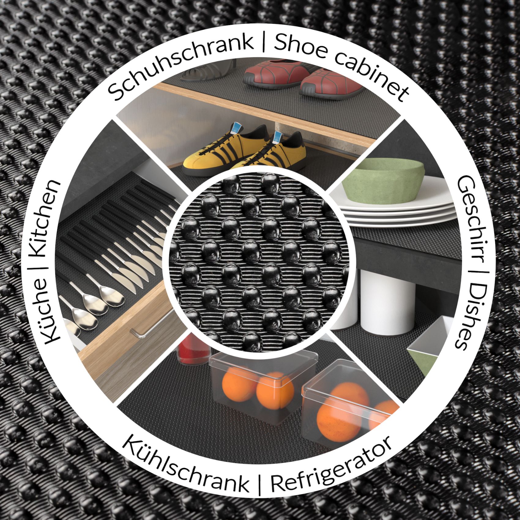 Schubladenmatte Antirutschmatte Schubladeneinlage Kühlschrankmatte