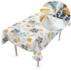 Wachstuch Tischdecke abwaschbar Wachstischdecke Louise PVC frei abwaschbar – 100x137cm, Schnittkante