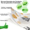 Wachstuch Tischdecke abwaschbar Wachstischdecke Louise PVC frei abwaschbar – 100x137cm, Schnittkante