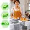 Wachstuch Tischdecke abwaschbar Wachstischdecke Emma Grau PVC frei – 100x137cm, Schnittkante