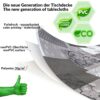 Wachstuch Tischdecke abwaschbar Wachstischdecke Emma Grau PVC frei – 100x137cm, Schnittkante