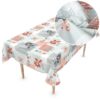 Wachstuch Tischdecke abwaschbar Wachstischdecke Lola PVC frei – 100x137cm, Schnittkante