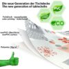 Wachstuch Tischdecke abwaschbar Wachstischdecke Lola PVC frei – 100x137cm, Schnittkante