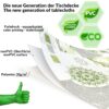 Wachstuch Tischdecke abwaschbar Wachstischdecke Ines PVC frei – 100x137cm, Schnittkante