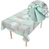 Wachstuch Tischdecke abwaschbar Wachstischdecke Alice PVC frei – 100x137cm, Schnittkante