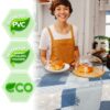 Wachstuch Tischdecke abwaschbar Wachstischdecke Camille PVC frei – 100x137cm, Schnittkante