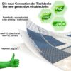 Wachstuch Tischdecke abwaschbar Wachstischdecke Camille PVC frei – 100x137cm, Schnittkante