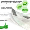 Wachstuch Tischdecke abwaschbar Wachstischdecke Josefine PVC frei – 100x137cm, Schnittkante