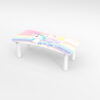 Kinder Tritthocker aus Holz mit Motiv Wings Rosa