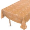 Wachstuch Tischdecke Wachstischdecke Mathilda Hellbraun Outdoor Tischdecke abwaschbar Gartentischdecke – 100x140cm, Schnittkante