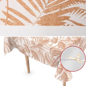 Wachstuch Tischdecke Wachstischdecke Katrin Beige abwaschbare Outdoor, 100 × 140 cm, Schnittkante – Ansicht 2