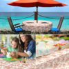 Wachstuch Tischdecke abwaschbar Wachstuchtischdecke Mila Beige Gartentischdecke