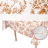 Wachstuch Tischdecke abwaschbar Wachstuchtischdecke Mila Beige Gartentischdecke