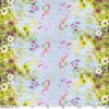 Abwaschbare Tischdecke Wachstuch Wildfeld Blumen Heide Mehrfarbig pflegeleicht Wachstuchtischdecke Gartentischdecke – 120x140cm, Schnittkante