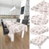 Tischdecke Wachstuch Haus- & Gartentischdecke Heckelspitze Ornament Beige – 100x140cm, Schnittkante