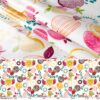 Wachstuch Wachstuchtischdecke Fruchtgarten abwaschbar Gartentischdecke Tischdecke Outdoor – 100x140cm, Schnittkante