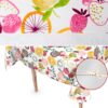 Wachstuch Wachstuchtischdecke Fruchtgarten abwaschbar Gartentischdecke Tischdecke Outdoor – 100x140cm, Schnittkante
