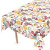 Wachstuch Wachstuchtischdecke Fruchtgarten abwaschbar Gartentischdecke Tischdecke Outdoor – 100x140cm, Schnittkante