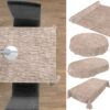 Wachstuchtischdecke Tischdecke abwaschbar Wachstuch Gartentischdecke Leinenoptik Braun
