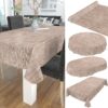 Wachstuchtischdecke Tischdecke abwaschbar Wachstuch Gartentischdecke Leinenoptik Braun