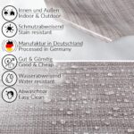Wachstuch Tischdecke Outdoor Gartentischdecke Leinenoptik Beige Wachstischdecke