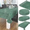 Wachstuchtischdecke Tischdecke abwaschbar Wachstuch Gartentischdecke Leinenoptik Moosgrün