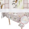 Tischdecke Wachstuch Haus- & Gartentischdecke Jagt Vögel Ente Braun – 100x140cm, Schnittkante
