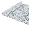 Tischdecke Wachstuch Blätter Silber pflegeleicht abwaschbar Wachstuchtischdecke