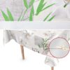 Wachstuch Tischdecke Wachstischdecke Orchidee Spa abwaschbare Tischdecke Outdoor Gartentischdecke – 100x140cm, Schnittkante