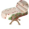 D0019A_51-5 Weihnachtstischdecke Wachstuch Tischdecke abwaschbar Wachstischdecke Weihnachstskranz – Oval 260x140cm, Schnittkante
