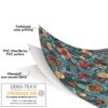 Weihnachtstischdecke Wachstuch Tischdecke abwaschbar Wachstischdecke Tannenbaum – 90x130cm, Schnittkante