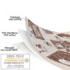 Wachstuch Tischdecke abwaschbar Wachstischdecke Meterware Coffee Time Outdoor Tischdecke Gartentischdecke – 90x130cm, Schnittkante