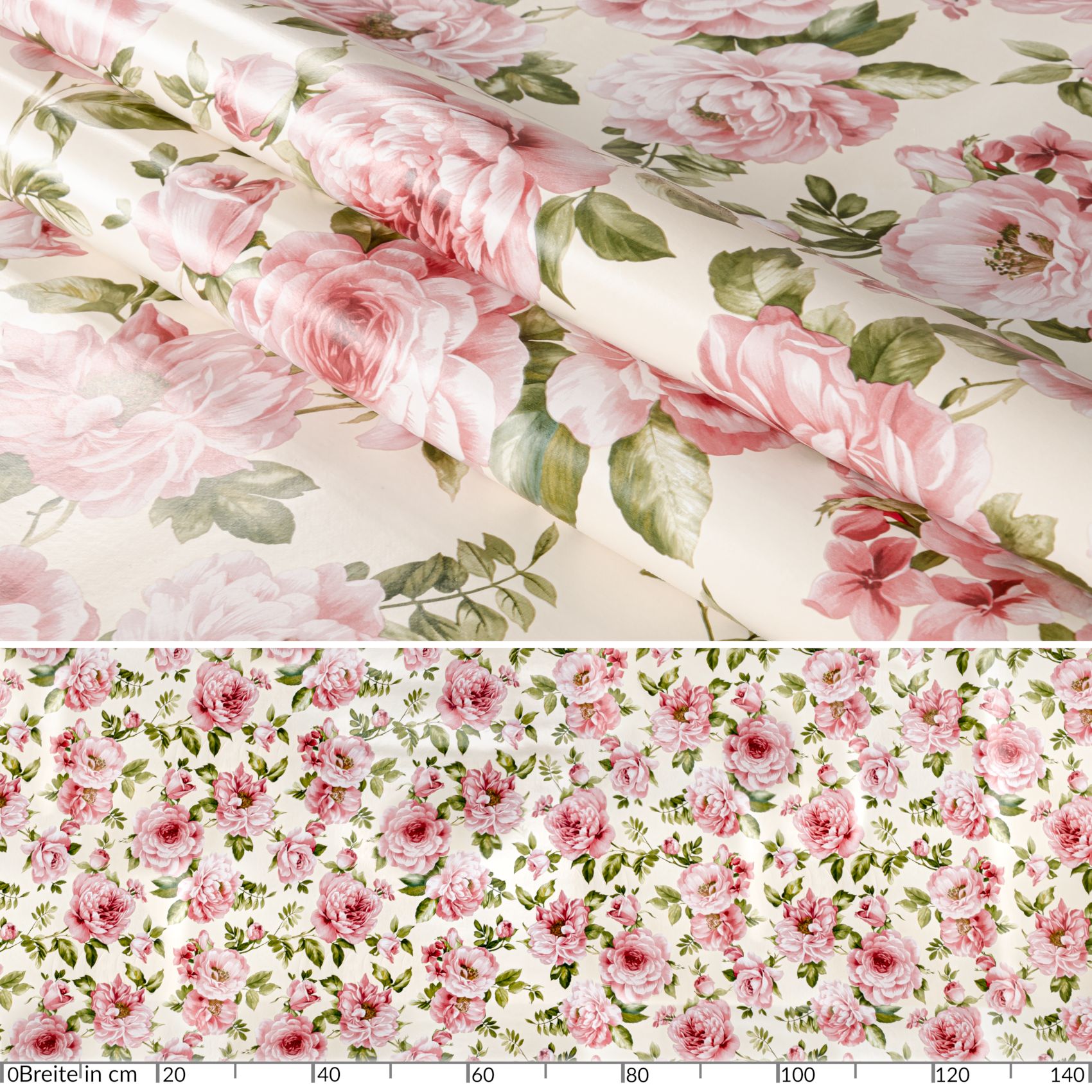 Wachstuchtischdecke abwaschbare Tischdecke Outdoor Natalie Blumen Gartentischdecke wetterfest – 100x140cm, Schnittkante