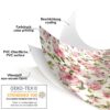 Wachstuchtischdecke abwaschbare Tischdecke Outdoor Natalie Blumen Gartentischdecke wetterfest – 100x140cm, Schnittkante