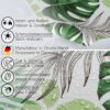 Wachstuch Tischdecke abwaschbar Wachstischdecke Meterware Palmenblätter Grün Outdoor Tischdecke Gartischdecke